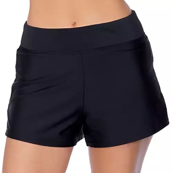 ISLAND ESCAPE Women's Pull-On Swim Shorts swimsuit swimwear - Picture 6 of 7